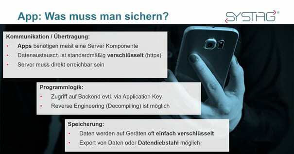 Secure Enterprise Apps - was muss gesichert werden? SYSTAG GmbH